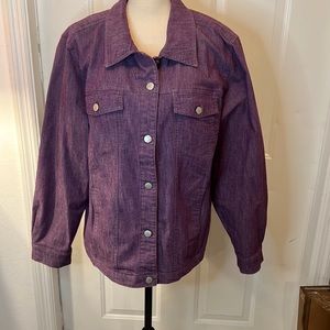 Denim & Company denim jean jacket like new, excellent condition